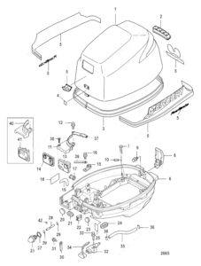 Mercury mariner 9.9 parts diagram with points