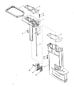 Mercury outbard housing assembly 880596523