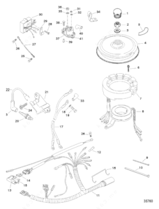 Mercury outboard ignition parts