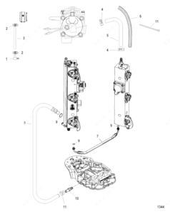 Mercury parts hoses breakdown