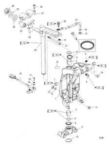 Mercury pro xs lower unit schematic diagram
