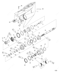Mercury propeller bore sleeve installation diagram