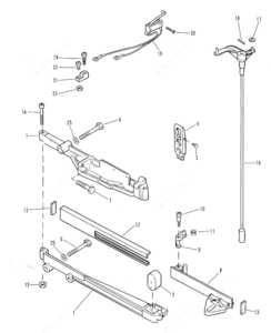 Mercury shifter parts diagram