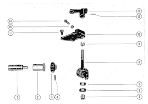 Mercury throttle control parts
