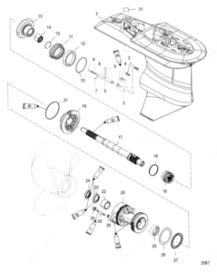 Mercuury 115 four stroke propeller