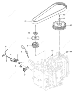Mh55s timing belt parts