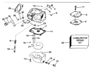 Mikuni carburetor parts manuals evinrude out board