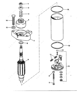 Mn1763 starter motor parts diagram