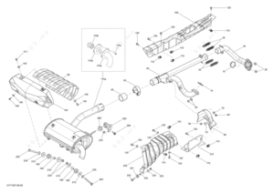 Model m6 power box rake chain assembly
