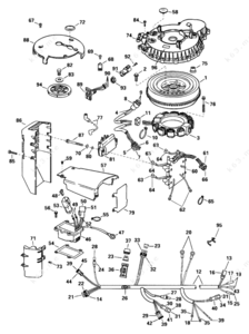 Motor johnson 98 115 diagram