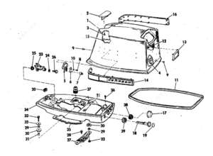 Omc 1973 25hp electric start engine
