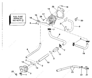 Omc 438555 fuel pump diagram