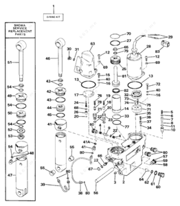 Omc 800 tilt trim diagram