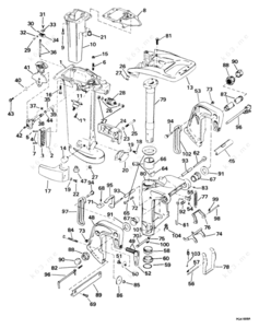 Omc exhaust seal assembly