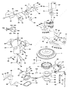 Omc flywheel 0583844