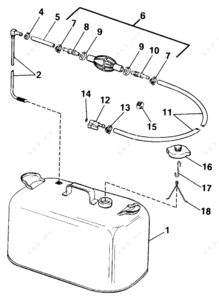Omc gas tank parts diagram