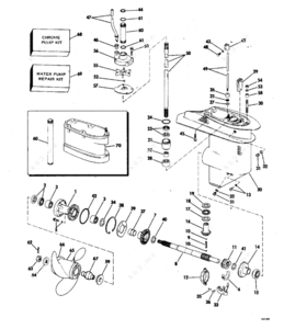 Omc sterndrive worm gear clutch schematic