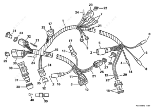 Omc wiring harness pins diagram