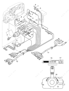 Outboard engine major parts