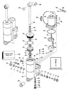 Outboard motor hydraulic lift