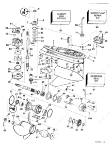 Outboard motor model chart