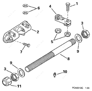 Outboard steering cable replacement