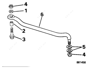 Outboard steering link