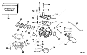 P of a idle mixture screw with restrictor plastic cap