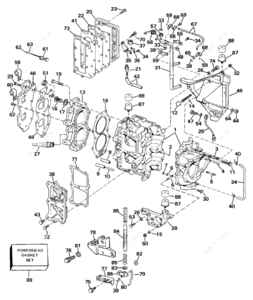 Pacco lamellare evinrude