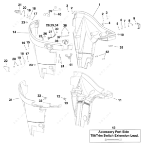 Palfinger gls55-4w engine cover assembly parts