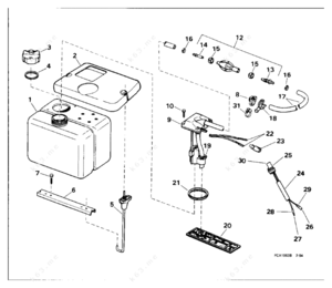 Part diagram for march marine 250 gal pump oil