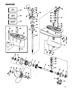 Parts breakdown of 40152b outboard motor evinrude