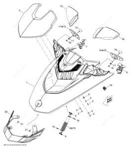 Parts description of 1948 mercury hood latching assembly diagram