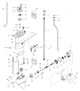 Parts for mariner s n 0d930531