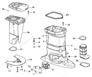Parts list for 150 johnson 2000 outboard motor