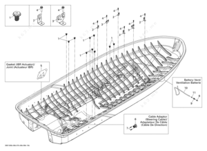 Parts of a wake board boat