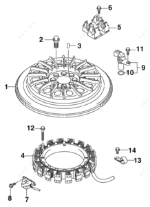 Parts of flywheel