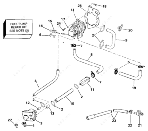 Parts of fuel pump