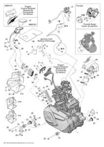 Parts schematics photos for can am 500 xt and names