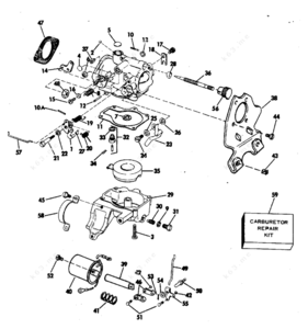 Picture of choke assembly for 9.8 tohatsu motor