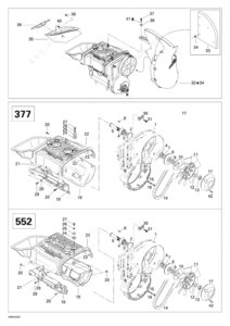 Picture routing of 2004 skidoo cooling