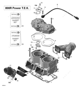 Piston and rings for 2009 skidoo 800 summit
