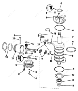 Piston crankshaft assembly drawing