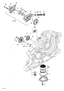 Polaris atp oil drain plug on crankcase location diagram