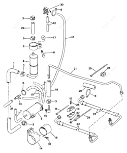 Power steering motor parts diagram