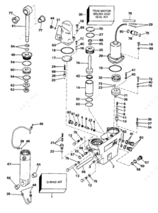 Power tilt assembly 37-43529 diagram