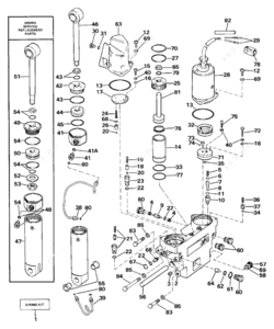 Power tilt trim johnson outboards 40-tj40elcec