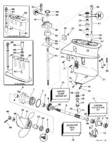 Propeller for a 15 hp gamefisher parts diagram