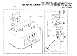 Quicksilver 6.6 gas tank parts