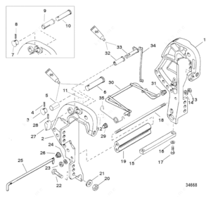 Quicksilver remote control parts 88150a27 diagram